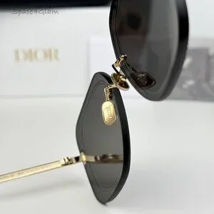 Dior | Accessories | Dior Women Sunglasses Gold Smoke Square  display picture 2